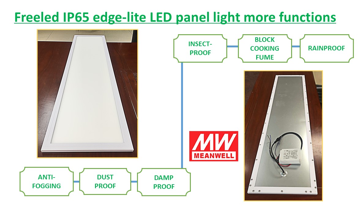 30x120cm 40w wet location IP65 Led Panel Light - IP65 IP54 LED Panel Light - 3