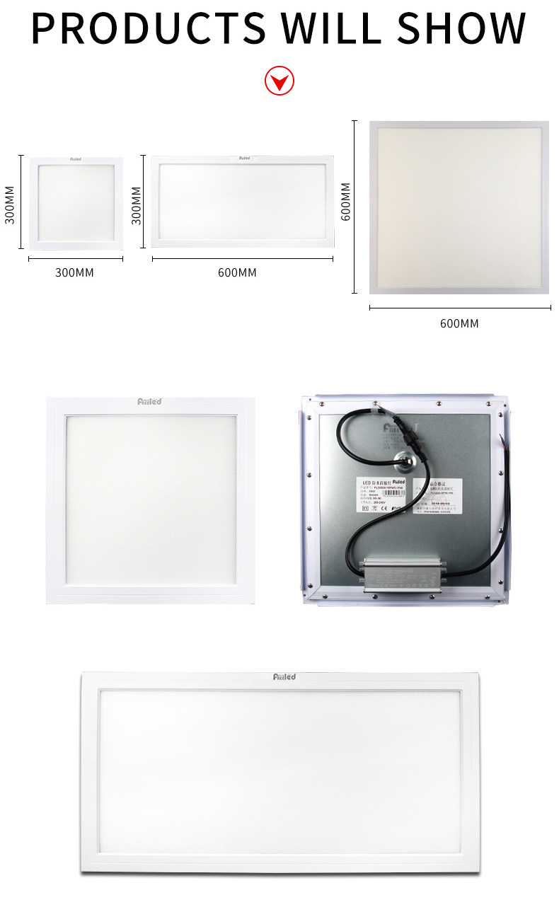 Antimicrobial 60x60cm 40w surface mounted light - IP65 IP54 LED Panel Light - 20