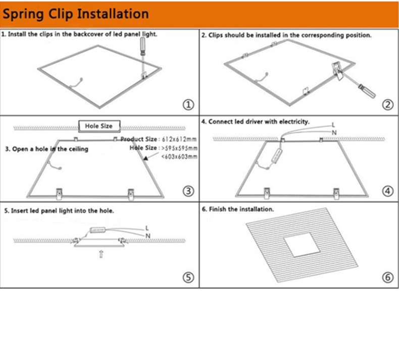 60x60cm 40w wet location IP65 sterilization recessed light - IP65 IP54 LED Panel Light - 27