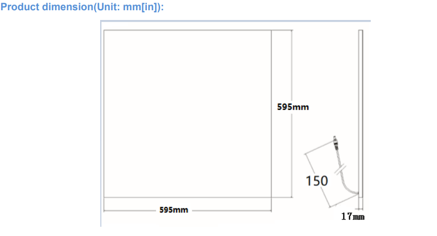 Frameless led panel light 60x60cm 40w - Frameless led panel light - 2