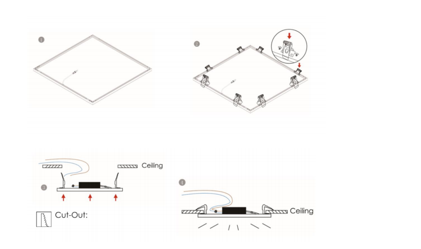 Frameless led panel light 60x60cm 40w - Frameless led panel light - 5